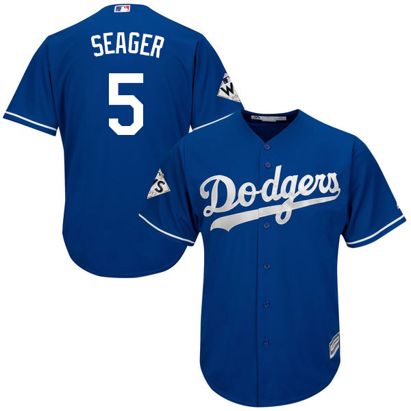Dodgers #5 Corey Seager Blue Cool Base 2017 World Series Bound Stitched Youth MLB Jersey Dodgers #5 Corey Seager Blue Cool Base 2017 World Series Bound Stitched Youth MLB Jersey