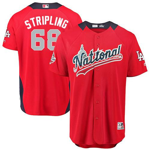 Dodgers #68 Ross Stripling Red 2018 All-Star National League Stitched Baseball Jersey Dodgers #68 Ross Stripling Red 2018 All-Star National League Stitched Baseball Jersey