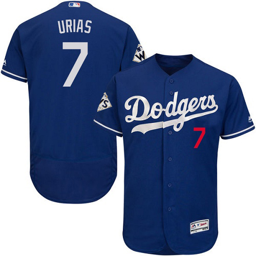Dodgers #7 Julio Urias Blue Flexbase Authentic Collection 2017 World Series Bound Stitched MLB Jersey