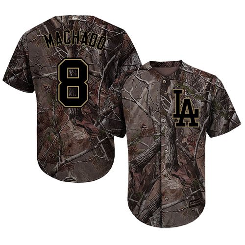 Dodgers #8 Manny Machado Camo Realtree Collection Cool Base Stitched Baseball Jersey Dodgers #8 Manny Machado Camo Realtree Collection Cool Base Stitched Baseball Jersey