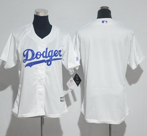 Dodgers Blank White Lady Fashion Stitched MLB Jersey Dodgers Blank White Lady Fashion Stitched MLB Jersey