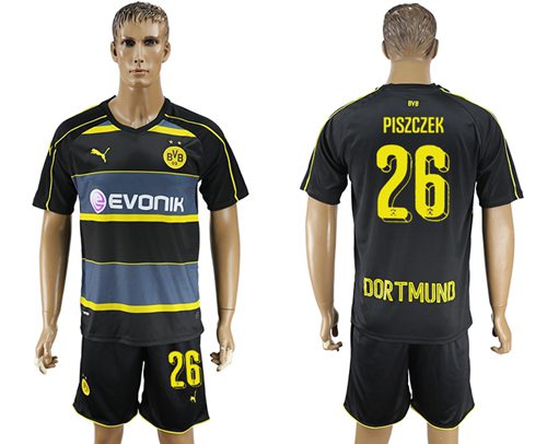Dortmund #26 Piszczek Away Soccer Club Jersey