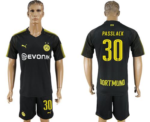 Dortmund #30 Passlack Away Soccer Club Jersey Dortmund #30 Passlack Away Soccer Club Jersey
