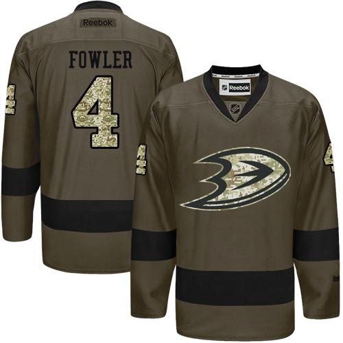 Ducks #4 Cam Fowler Green Salute to Service Stitched NHL Jersey Ducks #4 Cam Fowler Green Salute to Service Stitched NHL Jersey