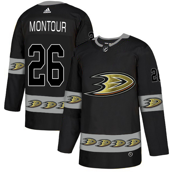 Ducks 26 Brandon Montour Black Team Logos Fashion Adidas Jersey Ducks 26 Brandon Montour Black Team Logos Fashion Adidas Jersey