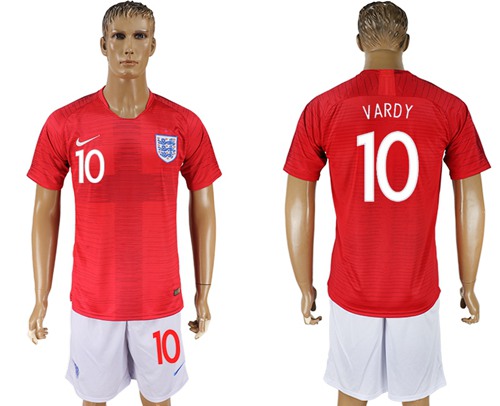 England #10 Vardy Away Soccer Country Jersey England #10 Vardy Away Soccer Country Jersey