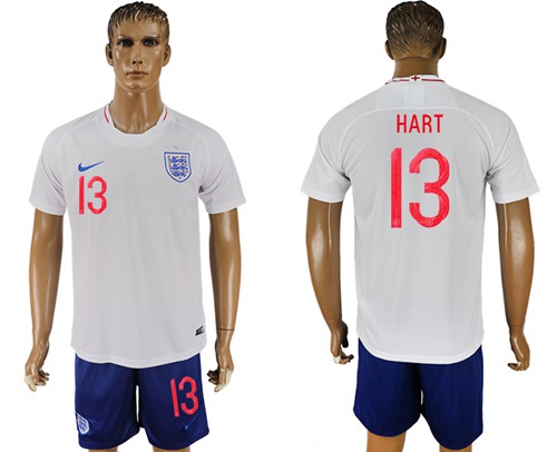 England #13 Hart Home Soccer Country Jersey