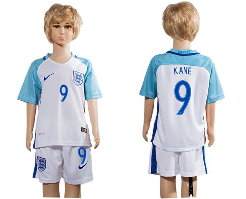 England #9 Kane Home Kid Soccer Country Jersey England #9 Kane Home Kid Soccer Country Jersey