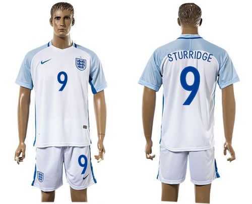 England #9 Sturridge Home Soccer Country Jersey England #9 Sturridge Home Soccer Country Jersey