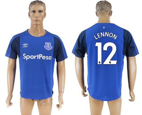 Everton #12 Lennon Home Soccer Club Jersey Everton #12 Lennon Home Soccer Club Jersey