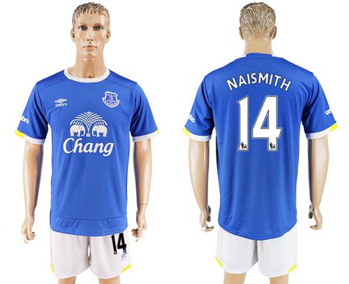 Everton #14 Naismith Home Soccer Club Jersey Everton #14 Naismith Home Soccer Club Jersey