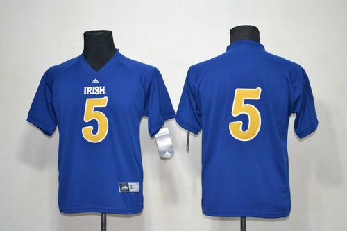Fighting Irish #5 Everett Golson Navy Blue Shamrock Series Stitched Youth NCAA Jersey Fighting Irish #5 Everett Golson Navy Blue Shamrock Series Stitched Youth NCAA Jersey