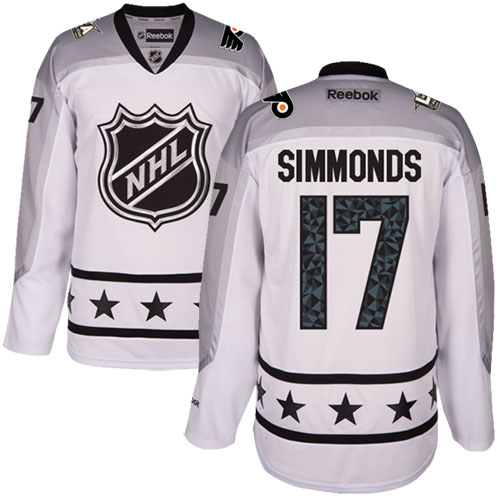 Flyers #17 Wayne Simmonds White 2017 All-Star Metropolitan Division Women's Stitched NHL Jersey Flyers #17 Wayne Simmonds White 2017 All-Star Metropolitan Division Women's Stitched NHL Jersey