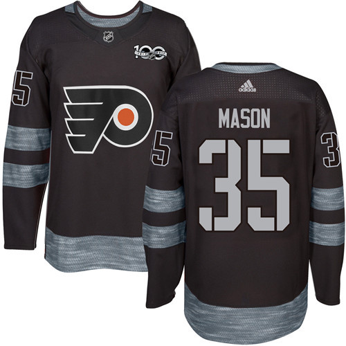 Flyers #35 Steve Mason Black 1917-2017 100th Anniversary Stitched NHL Jersey Flyers #35 Steve Mason Black 1917-2017 100th Anniversary Stitched NHL Jersey
