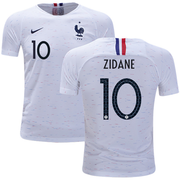 France #10 Zidane Away Kid Soccer Country Jersey France #10 Zidane Away Kid Soccer Country Jersey