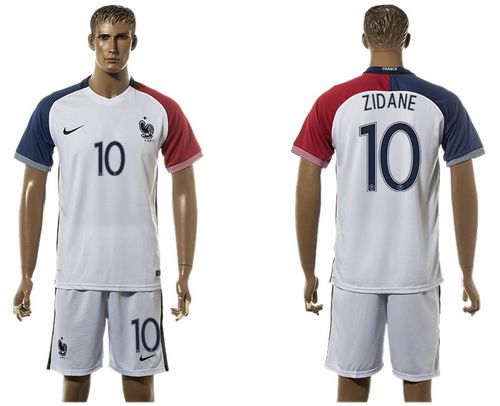 France #10 Zidane Away Soccer Country Jersey France #10 Zidane Away Soccer Country Jersey