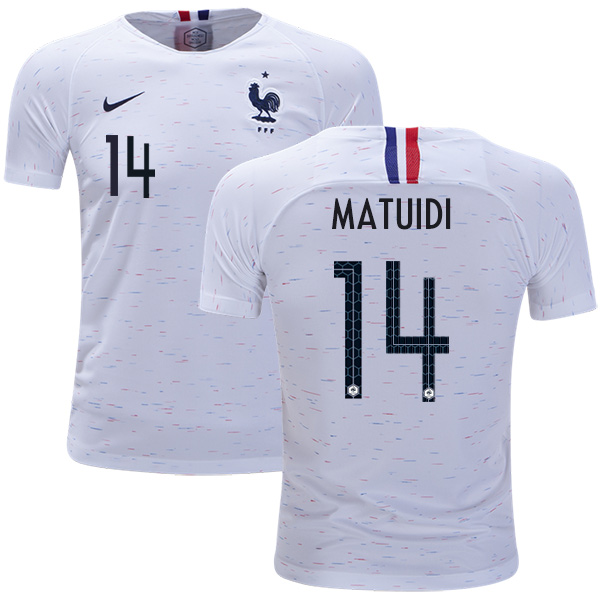 France #14 Matuidi Away Kid Soccer Country Jersey France #14 Matuidi Away Kid Soccer Country Jersey