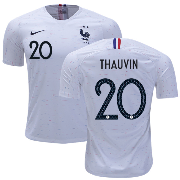 France #20 Thauvin Away Soccer Country Jersey France #20 Thauvin Away Soccer Country Jersey