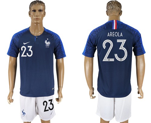 France #23 Areola Home Soccer Country Jersey