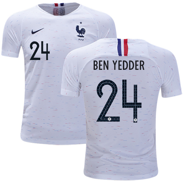 France #24 Ben Yedder Away Kid Soccer Country Jersey France #24 Ben Yedder Away Kid Soccer Country Jersey