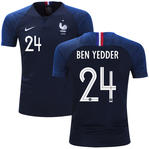 France #24 Ben Yedder Home Kid Soccer Country Jersey France #24 Ben Yedder Home Kid Soccer Country Jersey