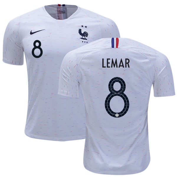 France #8 Lemar Away Soccer Country Jersey