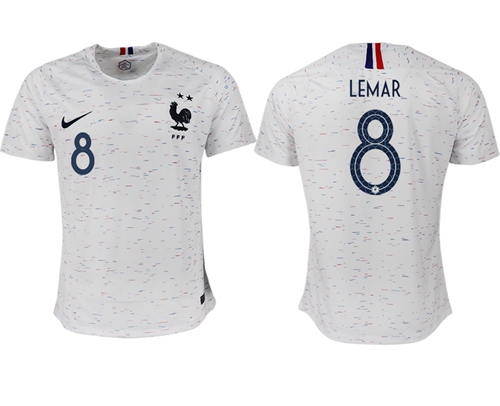 France #8 Lemar Away Soccer Country Jersey France #8 Lemar Away Soccer Country Jersey