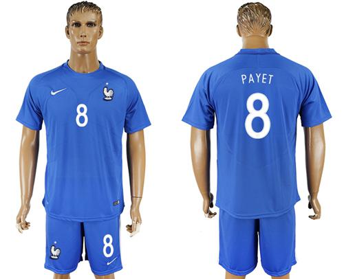 France #8 Payet Home Soccer Country Jersey France #8 Payet Home Soccer Country Jersey