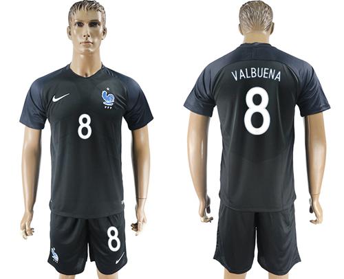 France #8 Valbuena Away Soccer Country Jersey France #8 Valbuena Away Soccer Country Jersey
