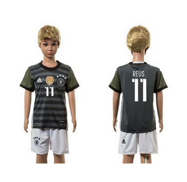 Germany #11 Reus Away Kid Soccer Country Jersey