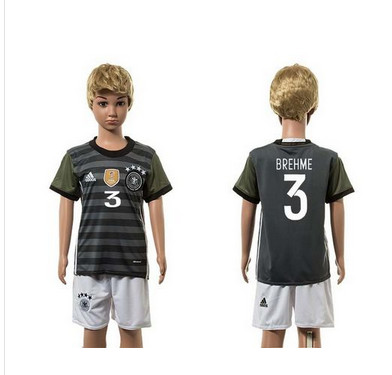 Germany #3 Brehme Away Kid Soccer Country Jersey Germany #3 Brehme Away Kid Soccer Country Jersey