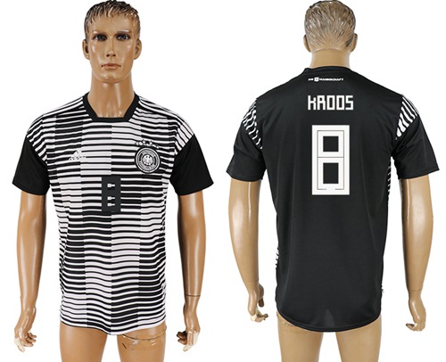 Germany #8 Kroos Away Soccer Country Jersey Germany #8 Kroos Away Soccer Country Jersey