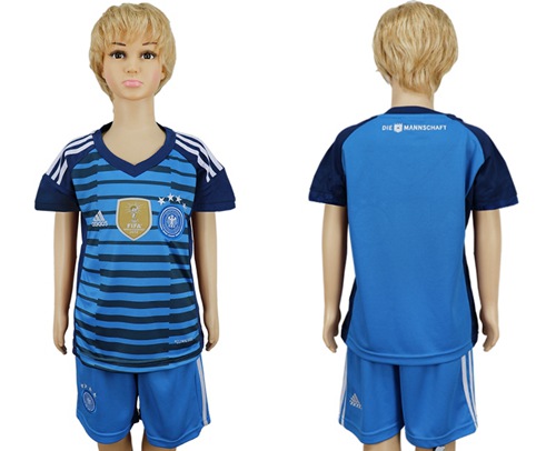 Germany Blank Blue Kid Soccer Country Jersey Germany Blank Blue Kid Soccer Country Jersey