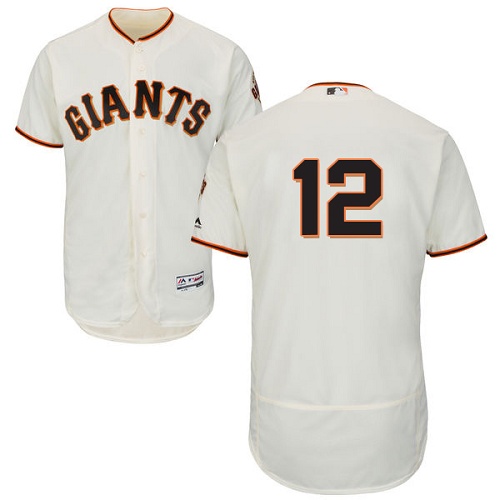 Giants #12 Joe Panik Cream Flexbase Authentic Collection Stitched MLB Jersey Giants #12 Joe Panik Cream Flexbase Authentic Collection Stitched MLB Jersey