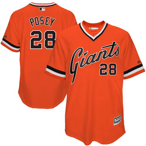 Giants #28 Buster Posey Orange 1978 Turn Back The Clock Stitched MLB jerseys Giants #28 Buster Posey Orange 1978 Turn Back The Clock Stitched MLB jerseys