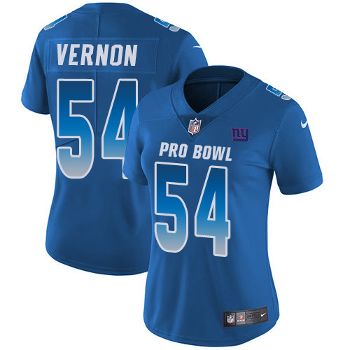 Giants #54 Olivier Vernon Royal Women's Stitched Football Limited NFC 2019 Pro Bowl Jersey Giants #54 Olivier Vernon Royal Women's Stitched Football Limited NFC 2019 Pro Bowl Jersey