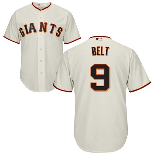 Giants #9 Brandon Belt Cream Stitched Youth MLB Jersey Giants #9 Brandon Belt Cream Stitched Youth MLB Jersey