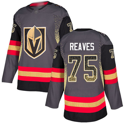 Golden Knights #75 Ryan Reaves Grey Home Authentic Drift Fashion Stitched Hockey Jersey Golden Knights #75 Ryan Reaves Grey Home Authentic Drift Fashion Stitched Hockey Jersey