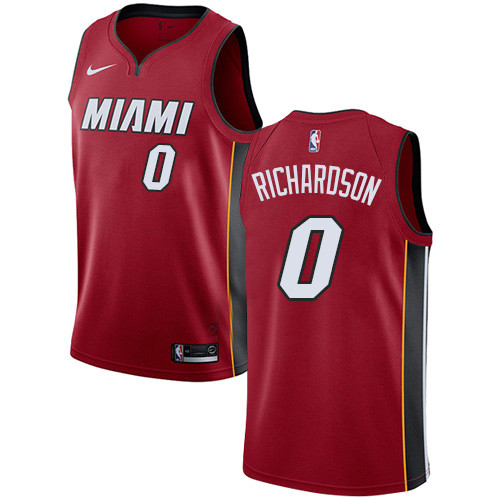 Heat #0 Josh Richardson Red Women's Basketball Swingman Statement Edition Jersey
