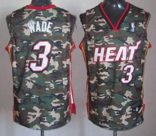 Heat #3 Dwyane Wade Camo Stealth Collection Stitched NBA Jersey Heat #3 Dwyane Wade Camo Stealth Collection Stitched NBA Jersey