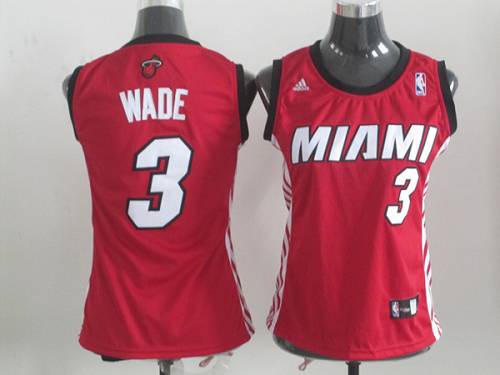 Heat #3 Dwyane Wade Red Women's Alternate Stitched NBA Jersey Heat #3 Dwyane Wade Red Women's Alternate Stitched NBA Jersey