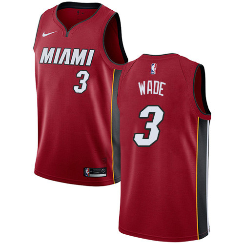 Heat #3 Dwyane Wade Red Women's Basketball Swingman Statement Edition Jersey Heat #3 Dwyane Wade Red Women's Basketball Swingman Statement Edition Jersey