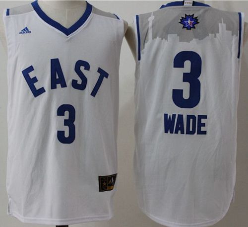 Heat #3 Dwyane Wade White 2016 All Star Stitched NBA Jersey Heat #3 Dwyane Wade White 2016 All Star Stitched NBA Jersey