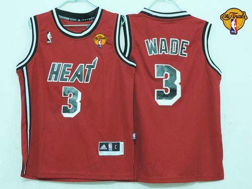 Heat Finals Patch #3 Dwyane Wade Red Hardwood Classics Nights Stitched Youth NBA Jersey Heat Finals Patch #3 Dwyane Wade Red Hardwood Classics Nights Stitched Youth NBA Jersey