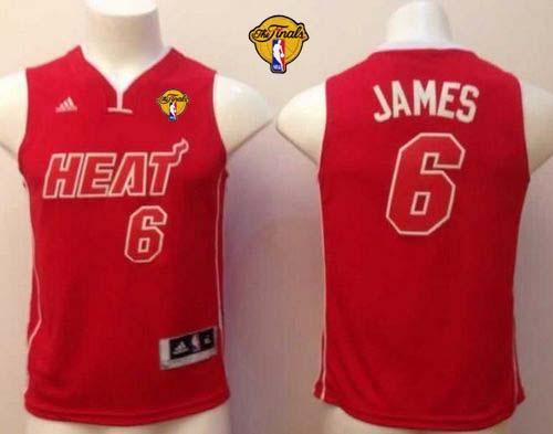 Heat Finals Patch #6 LeBron James Red Pride Swingman Stitched Youth NBA Jersey Heat Finals Patch #6 LeBron James Red Pride Swingman Stitched Youth NBA Jersey