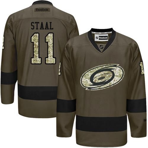 Hurricanes #11 Jordan Staal Green Salute to Service Stitched NHL Jersey Hurricanes #11 Jordan Staal Green Salute to Service Stitched NHL Jersey