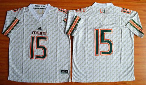 Hurricanes #15 Brad Kaaya White Stitched NCAA Jerseys Hurricanes #15 Brad Kaaya White Stitched NCAA Jerseys