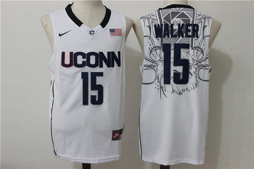 Huskies #15 Kemba Walker White Basketball Stitched NCAA Jersey Huskies #15 Kemba Walker White Basketball Stitched NCAA Jersey