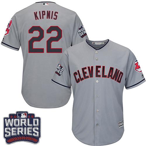 Indians #22 Jason Kipnis Grey Road 2016 World Series Bound Stitched Youth MLB Jersey Indians #22 Jason Kipnis Grey Road 2016 World Series Bound Stitched Youth MLB Jersey