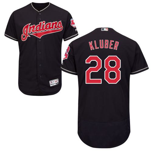 Indians #28 Corey Kluber Navy Blue Flexbase Authentic Collection Stitched MLB Jersey Indians #28 Corey Kluber Navy Blue Flexbase Authentic Collection Stitched MLB Jersey